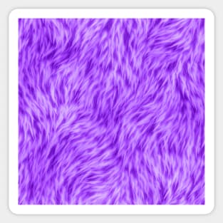 Neon Purple Fur Design Sticker